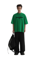 Masonprince Faded Logo Tee in green with oversized fit for casual style and comfort
