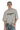 Masonprince Faded Logo Tee in Beige, styled with casual jeans and a green tote bag