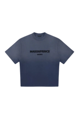 Masonprince Faded Logo Tee in gradient blue with bold logo for casual style