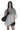 Masonprince Gradient Tee oversized gray t-shirt worn by model with black fishnet stockings and gloves