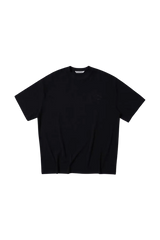 Masonprince Home Embroidery Tee in black with a relaxed fit and subtle logo detailing
