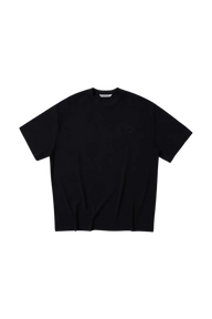 Masonprince Home Embroidery Tee in black with a relaxed fit and subtle logo detailing