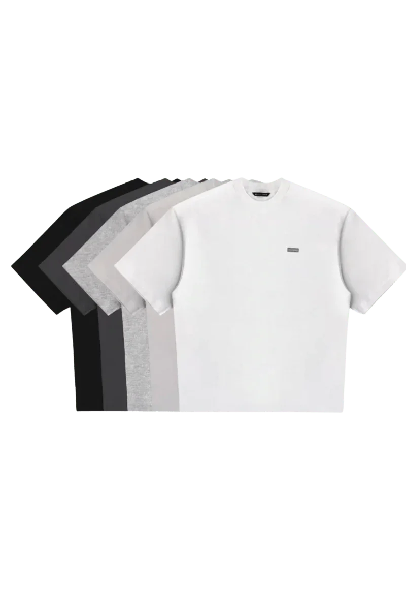 Masonprince Sorona logo tee collection in black gray and white colors with crew neck design