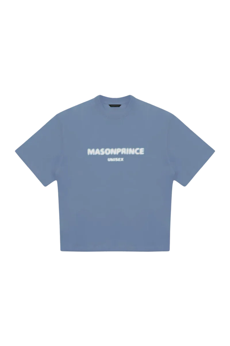 Masonprince Special Edition Faded Logo Tee in light blue color for a stylish, unisex look
