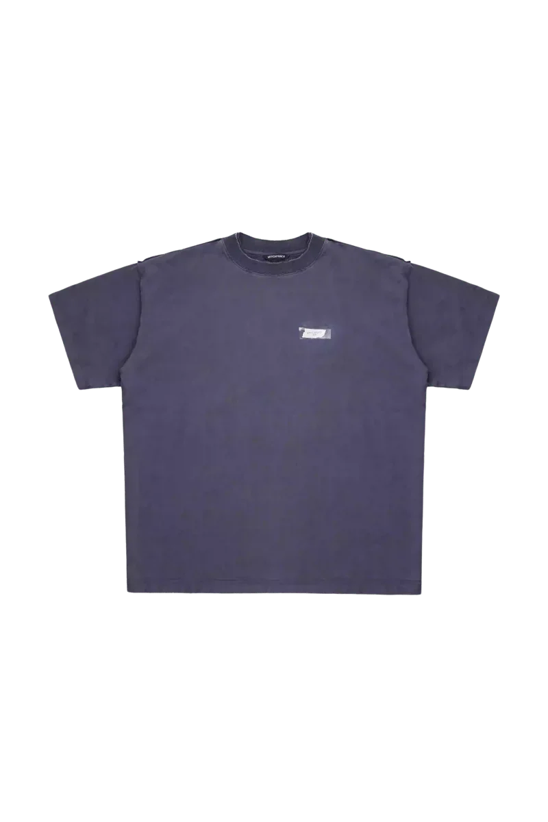 Masonprince SS25 Tape Tee in dark gray with small logo print on the chest and short sleeves
