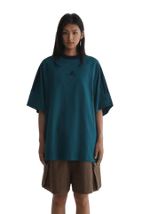 Masonprince Triple Stripe Tee in teal featuring oversized fit and minimalistic design