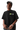 MEDM Building Colour Block Tee in black featuring a unique logo design for streetwear enthusiasts