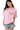 Light pink MEDM Ice Cream Series Print Tee featuring floral ice cream design for a stylish look