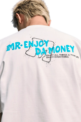 MEDM Large M WireFrame Embroidery Tee from Mr Enjoy Da Money featuring a unique graphic design