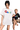 Mr Enjoy Da Money MEDM M&M'S Print Tee in white and black showcasing oversized style and vibrant colors