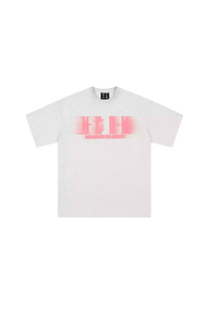 MEDM Phantom Contrast Tee white short sleeve shirt with pink graphic print by Mr Enjoy Da Money