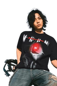 MEDM SS24 x Karmen Rider Tee featuring a bold graphic design, ideal for stylish casual wear