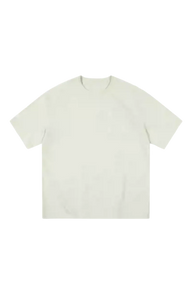 Mr Enjoy Da Money MEDM SS25 Basic Logo Washed Tee in a soft cream color for casual wear