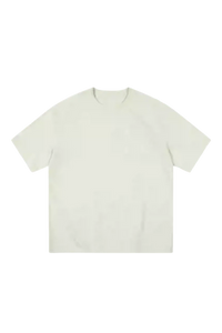 Mr Enjoy Da Money MEDM SS25 Basic Logo Washed Tee in a soft cream color for casual wear