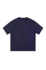 MEDM SS25 Basic Logo Washed Tee in dark color, featuring a relaxed fit and simple design