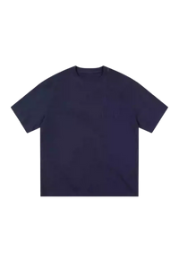 MEDM SS25 Basic Logo Washed Tee in dark color, featuring a relaxed fit and simple design