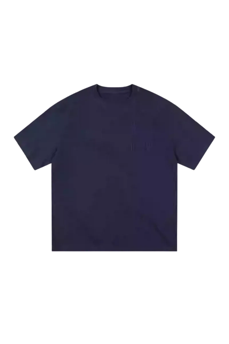 MEDM SS25 Basic Logo Washed Tee in dark color, featuring a relaxed fit and simple design
