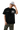MEDM SS25 Big M Daisy Print Tee in black worn with camo pants and a cap for a stylish streetwear look