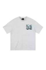 Mr Enjoy Da Money MEDM SS25 Big M Daisy Print Tee in white with a colorful M logo design