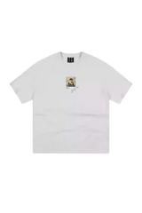 MEDM SS25 Dog Polaroid Tee in white featuring a graphic print for stylish casual wear