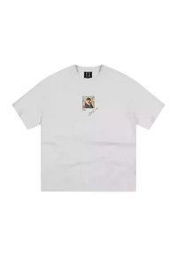 MEDM SS25 Dog Polaroid Tee in white featuring a graphic print for stylish casual wear