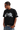 Stylish black MEDM SS25 Laced Rhinestone Tee featuring floral designs and comfortable fit