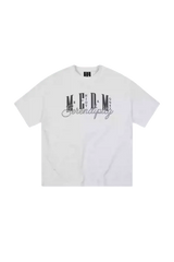 Mr Enjoy Da Money MEDM SS25 Serendipity Embroidery Tee in white with stylish graphic design