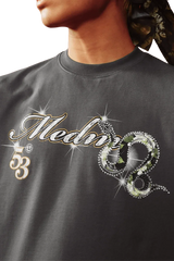 MEDM SS25 Snake Year Limited Edition Tee featuring a stylish snake design and sparkling details