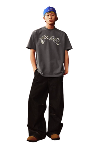 MEDM SS25 Snake Year Limited Edition Tee in gray, stylish and casual, perfect for everyday wear