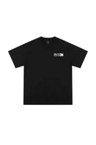 MEDM SS25 The Time Basic Logo Tee in black with white logo detail for casual wear