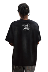 Back view of MEDM SS25 Washed Angel Butterfly Tee from Mr Enjoy Da Money featuring unique graphic design