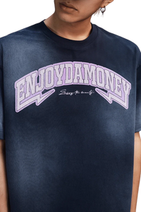 MEDM SS25 Washed Arch Logo Tee in navy with bold graphic for a stylish casual look