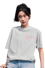 Grey MEDM Three Colour Print Tee featuring a casual style and comfortable fit