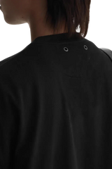 Back view of Masonprince Vintage Patch Tee in black showing neckline and shoulder details