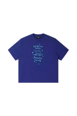 Dangerous People Peaceful Living Hand Painted Tee in vibrant purple with unique graphics