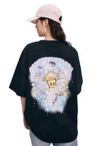 Rainbow Angel t-shirt by Dangerous People featuring colorful graphic and oversized fit for casual style