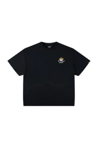 Dangerous People Rainbow Angel t-shirt in black with a colorful graphic design on the front