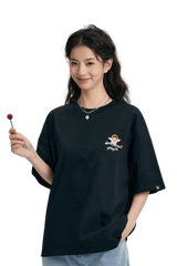 Black Rainbow Angel t-shirt by Dangerous People featuring a playful graphic design