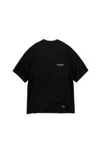 Represent Owners Club T-Shirt in black with minimalistic logo on the chest for casual wear