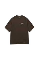 Represent Owners Club T-Shirt in dark brown with logo print for casual wear