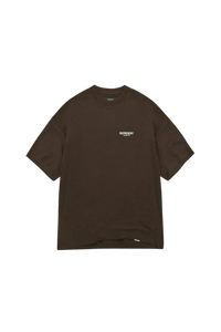 Represent Owners Club T-Shirt in dark brown with logo print for casual wear