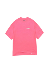 Represent Owners Club T-Shirt in vibrant pink with relaxed fit and logo detail.