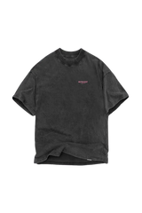 Represent Owners Club Vintage T-Shirt in faded black with logo detailing for casual wear