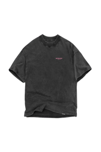 Represent Owners Club Vintage T-Shirt in faded black with logo detailing for casual wear