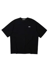 Masonprince Small Logo Basic Tee in black with a small logo on the chest, short sleeves and crew neck