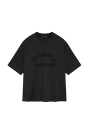 Fear Of God Essentials SS24 Heavy Jersey Arch Logo Tee in Black with a relaxed fit