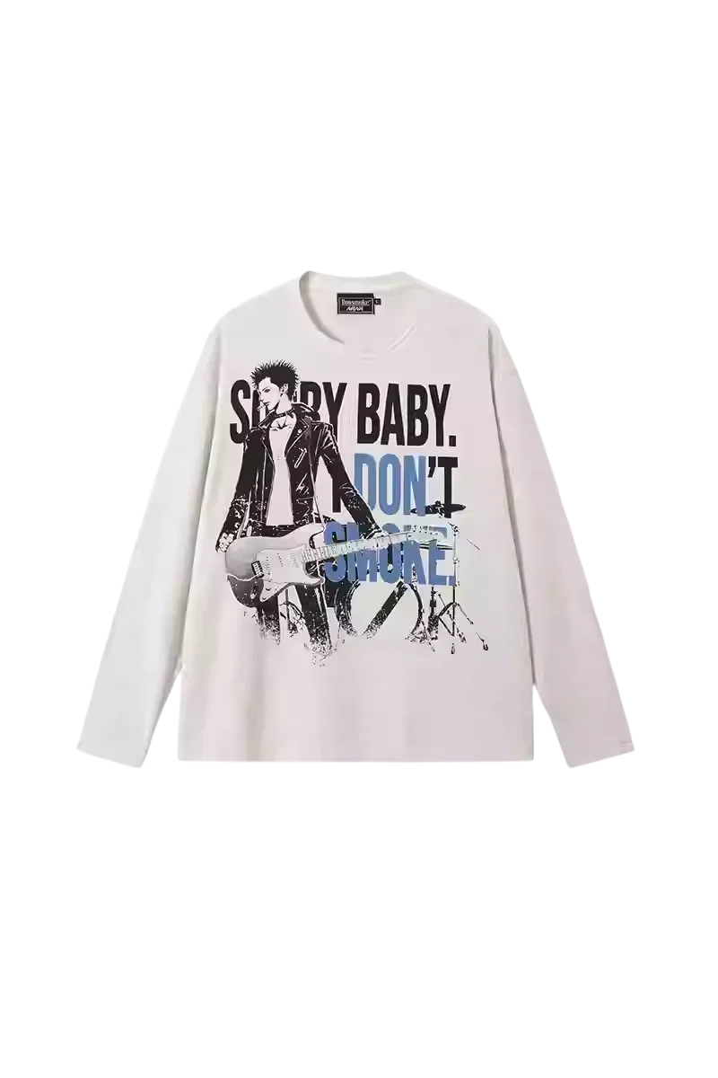 IDontSmoke x NANA Potrait Long Sleeve Tee - Clothing | ShaLaoBan