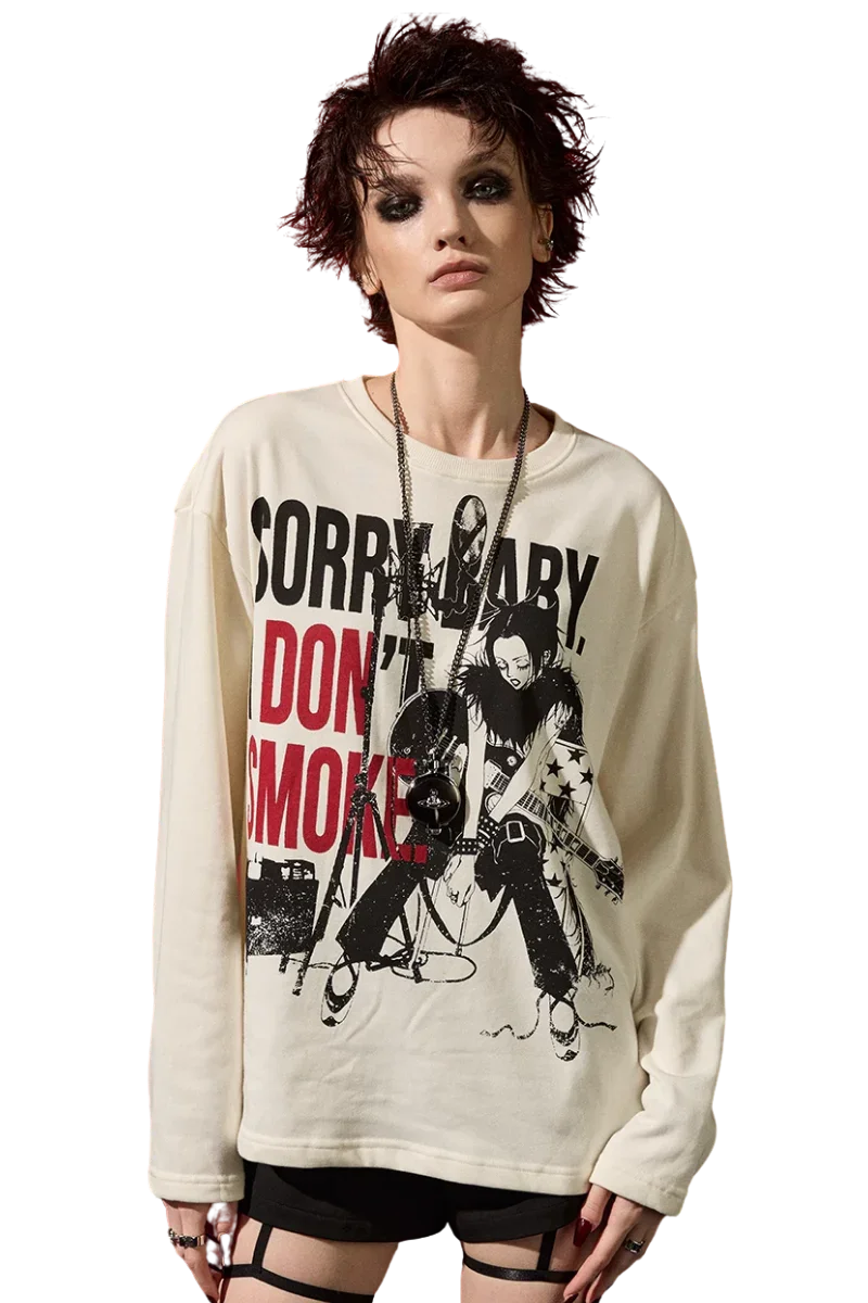 IDontSmoke x NANA Portrait Long Sleeve Tee